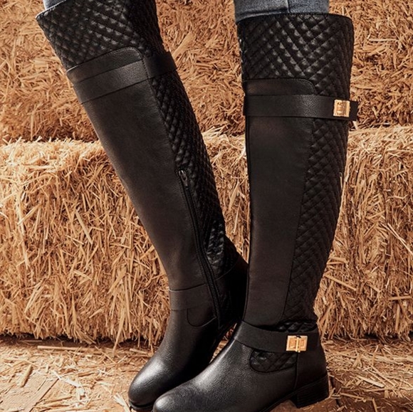 JustFab Shoes - **Sold**NWOB JustFab Keswick Tall Black boot
